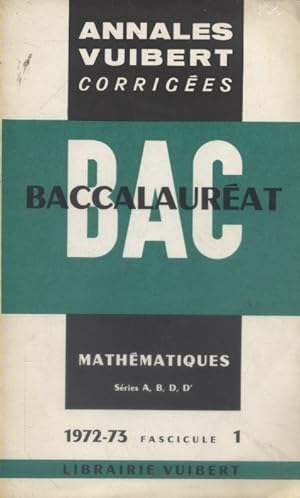 Seller image for Annales du baccalaurat. Mathmatiques (A - B - D - D'). for sale by Librairie Et Ctera (et caetera) - Sophie Rosire