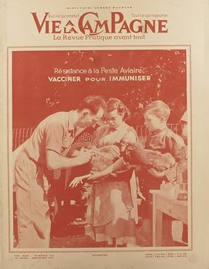 Imagen del vendedor de Vie  la campagne numro 541. Peste aviaire, vacciner pour immuniser. Novembre 1955. a la venta por Librairie Et Ctera (et caetera) - Sophie Rosire