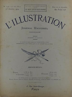 L'Illustration N° 3478. Survol de Paris en biplan par le Comte de Lambert - Le procès Ferrer (4 p...