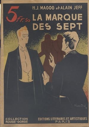 Imagen del vendedor de La marque des sept. Vers 1950. a la venta por Librairie Et Ctera (et caetera) - Sophie Rosire