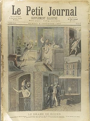 Le Petit journal - Supplément illustré N° 2 : Le drame de Rouen. Assassinat de Marie Person. (Gra...
