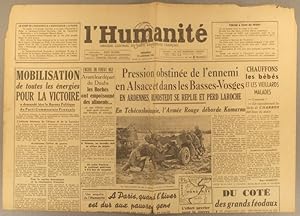 L'Humanité. Nouvelle série N° 129. Organe central du Parti communiste français. 12 janvier 1945.