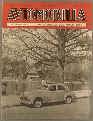 Automobilia N° 515. Le magazine de l'automobile et des transports. Mensuel. Mai 1949.