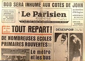 Le Parisien libéré. 7 juin 1968. Tout repart. De nombreuses écoles primaires rouvertes dès ce mat...