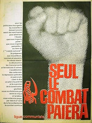 Rouge N° 21. Journal d'action communiste hebdomadaire. Seul le combat paiera. Pour voter communis...