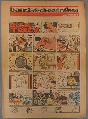 Supplément en bandes dessinées de La Patrie de Montréal. Dick Tracy - Jiggs et Maggie - Jojo - Po...