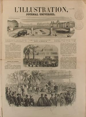 L'Illustration, journal universel N° 428. Fête du 4 mai 1851 (2 gavures) - Un bain russe, caricat...
