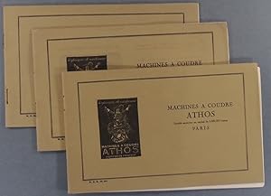 Brochure publicitaire présentant les modèles de machines à coudre de la marque Athos. Vers 1925.