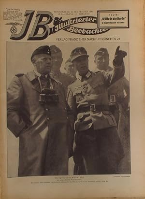 Image du vendeur pour Illustrierter Beobachter. 16 Jahrgang Folge 37. 11 september 1941. mis en vente par Librairie Et Ctera (et caetera) - Sophie Rosire