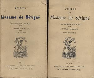 Lettres de Madame de Sévigné. Tomes 1 et 2. Vers 1960.