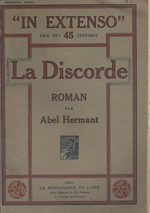 La discorde. Roman.