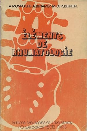 Imagen del vendedor de Elments de rhumatologie. a la venta por Librairie Et Ctera (et caetera) - Sophie Rosire