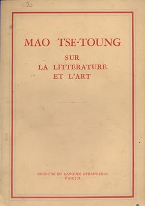 Seller image for Sur la littrature et l'art. for sale by Librairie Et Ctera (et caetera) - Sophie Rosire