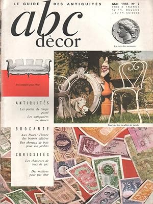 Image du vendeur pour ABC dcor N 7. Meubles de jardin - Chevaux de bois - Gothique et Renaissance - Antiquits, brocante, curiosits - L'abc des styles Mai 1965. mis en vente par Librairie Et Ctera (et caetera) - Sophie Rosire