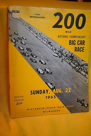 Immagine del venditore per 200 Mile Naitonal Championship Big Car Race venduto da History Bound LLC
