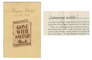 Seller image for Margaret Mitchell Annotates Her "Gone With The Wind" Promo Pamphlet for sale by PEN ULTIMATE RARE BOOKS
