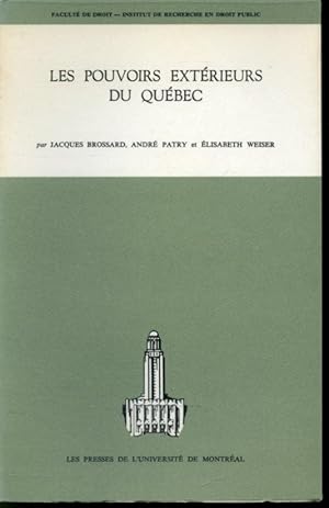 Immagine del venditore per Les pouvoirs extrieurs du Qubec venduto da Librairie Le Nord