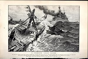 Immagine del venditore per ENGRAVING: "A Dramatic Coast Scene" .engraving from Harper's Weekly, February 7, 1903 venduto da Dorley House Books, Inc.