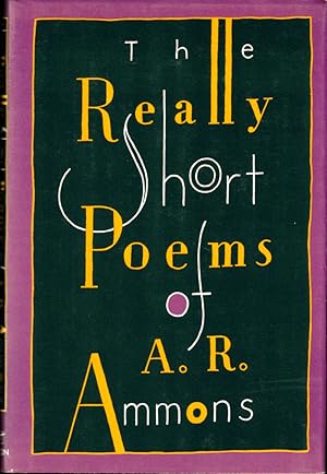 Imagen del vendedor de The Really Short Poems of A.R. Ammons a la venta por Kenneth Mallory Bookseller ABAA
