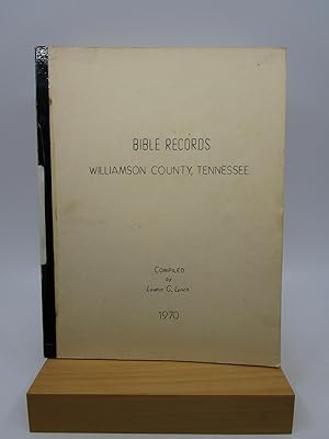 Image du vendeur pour Bible Records - Williamson County, Tennessee mis en vente par Shelley and Son Books (IOBA)