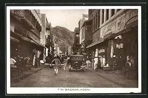 Ansichtskarte Aden, Tin Bazaar