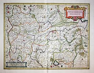 "Monasteriensis Episcopatus." - Bistum Münster Nordrhein Westfalen Karte map