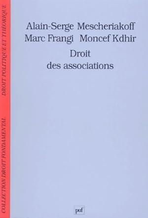 Droit des associations - Alain-Serge Mescheriakoff