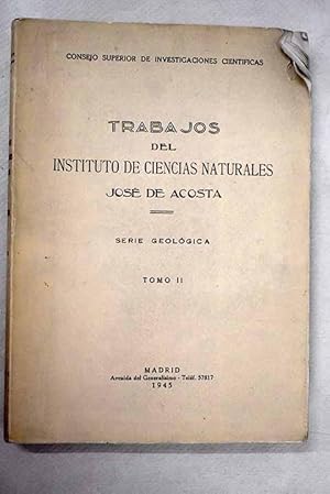 Imagen del vendedor de Trabajos del Instituto de Ciencias Naturales "Jos de Acosta" a la venta por Alcan Libros