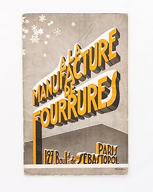 A la Manufacture de Fourrures [Furs] . Paris . Hiver [Winter] 1932-1933