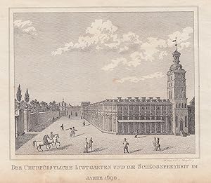 Bild des Verkufers fr Der Churfrstliche Lustgarten und die Schlossfreiheit im Jahre 1690. zum Verkauf von Antiquariat Clemens Paulusch GmbH