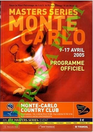Monte Carlo Masters Series 2005. Programme ufficiel.