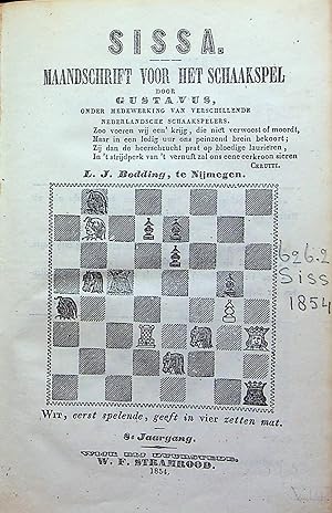 Sissa, Maandtijdschrift voor het Schaakspel, 1854, Jaargang 8