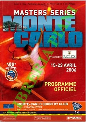 Masters Series Monte Carlo 2006. Programme ufficiel.