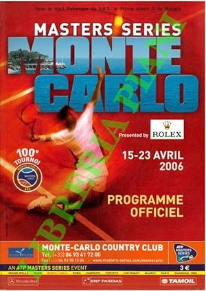 Monte Carlo Masters Series 2006. Programme ufficiel.