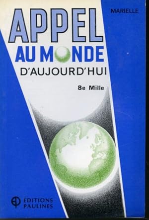 Seller image for Appel au monde d'aujourd'hui : Marielle for sale by Librairie Le Nord