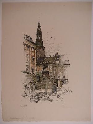 Bild des Verkufers fr Kopenhagen. Hjbro Plads. zum Verkauf von Antiquariat Burgverlag