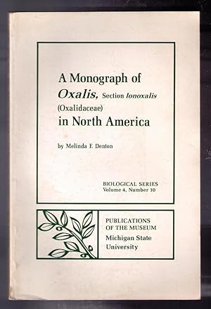 A Monograph of Oxalis, Section Ionoxalis (Oxalidaceae) in North America