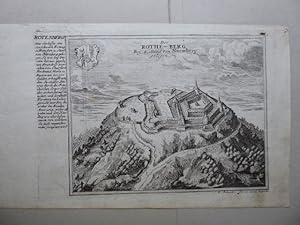 Bild des Verkufers fr Der Rothe-Berg. Bey 4. Stund von Nrnmberg gelegen. Kupferstich von Bodenehr. zum Verkauf von Antiquariat Heinzelmnnchen