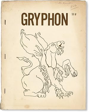 Gryphon, Vol I, no. 1 (May 1974)