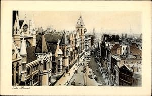 Präge Passepartout Ansichtskarte / Postkarte London City, The Strand