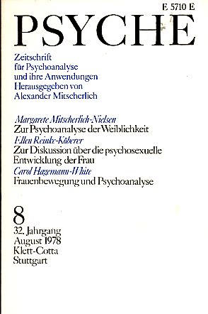 Seller image for Psyche 32. Jahrgang 1978, Heft 8. for sale by Fundus-Online GbR Borkert Schwarz Zerfa