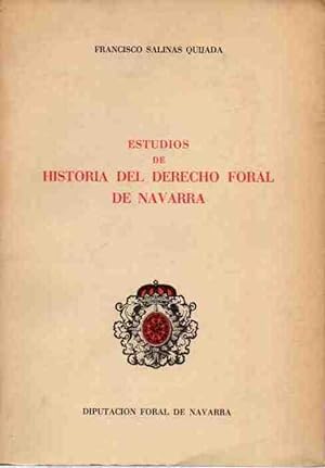 Imagen del vendedor de Estudios de historia del derecho foral de Navarra . a la venta por Librería Astarloa