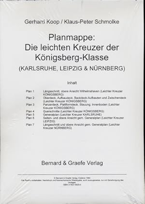 Bild des Verkufers fr Planmappe: Die leichten Kreuzer der Knigsberg-Klasse (Karlsruhe, Leipzig & Nrnberg). zum Verkauf von Versandantiquariat  Rainer Wlfel
