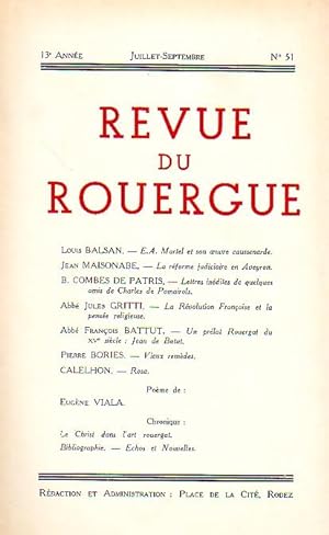 Revue du Rouergue - Tome XIII - N°51