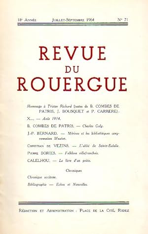 Revue du Rouergue - Tome XVIII - N°71