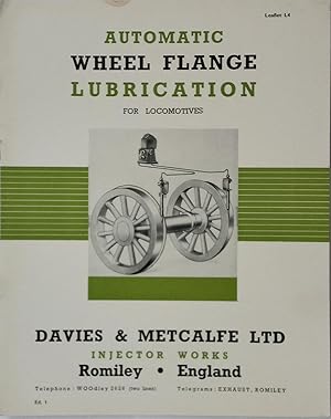 Bild des Verkufers fr Automatic Wheel Flange Lubrication for Locomotives. Leaflet L4. zum Verkauf von The Book House  (PBFA)