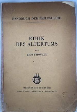 Image du vendeur pour Ethik des Altertums mis en vente par Great Expectations Rare Books
