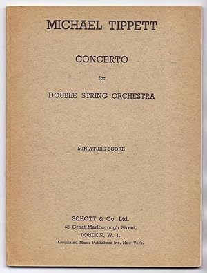 Concerto for Double String Orchestra. Miniature Score Miniature Score. Edition Schott 10207.