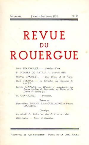 Revue du Rouergue - Tome XXIV - N°95