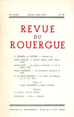 Revue du Rouergue - Tome XXIV - N°93